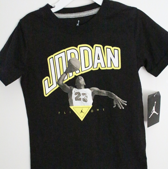 NWT Toddler Boys Black Jordan T-shirts sz 4 - Picture 1 of 5